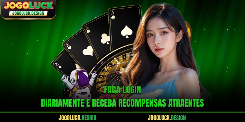 Faça login diariamente e receba recompensas atraentes