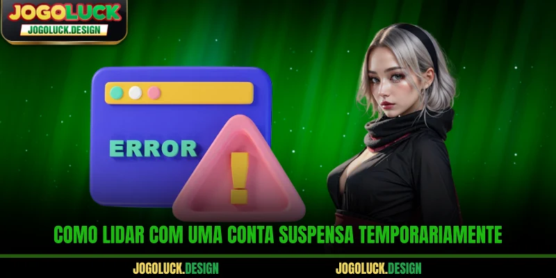 Como lidar com uma conta suspensa temporariamente